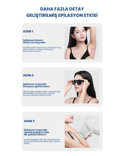 Myvane IPL Buz Başlıklı Lazer Epilasyon Cihazı - 999.999 Atış