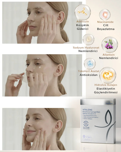 Beauugreen Antioksidan Glutatyon Hidrojel Maske | 1 adet | Korean Cosmetics - Glutathione Hydrogel Mask